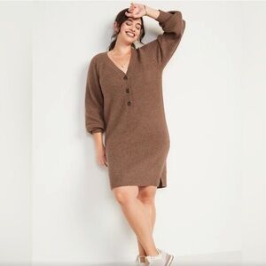 NWT Old Navy Long-Sleeve Rib-Knit Mini Sweater Dress
